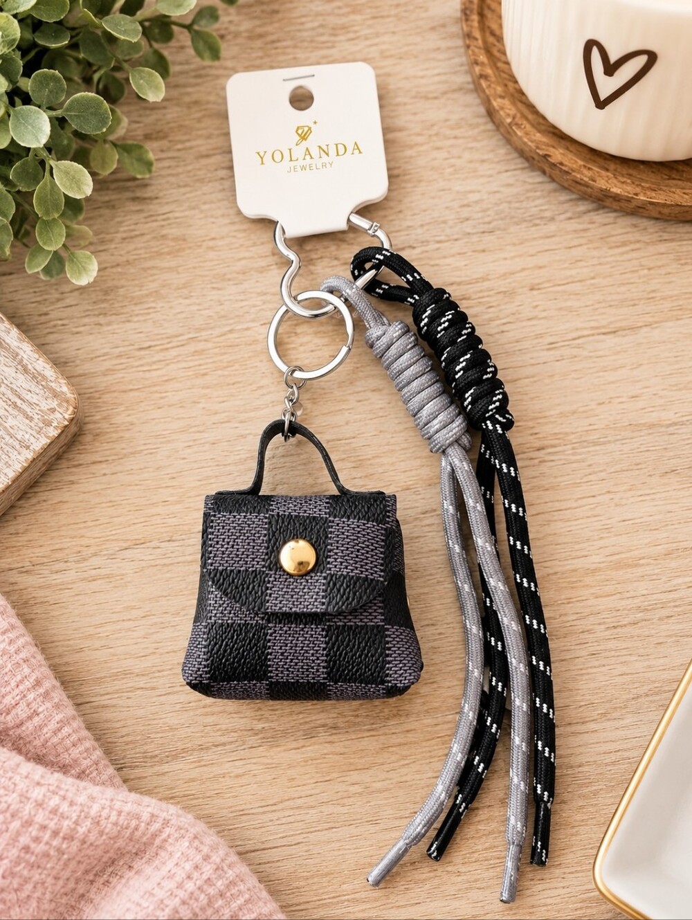 Designer Inspired Mini Pouch Keychain And Small Items Holder